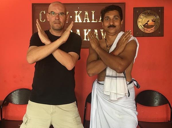 With Guru Sunil Kumar in Calicut, 2018