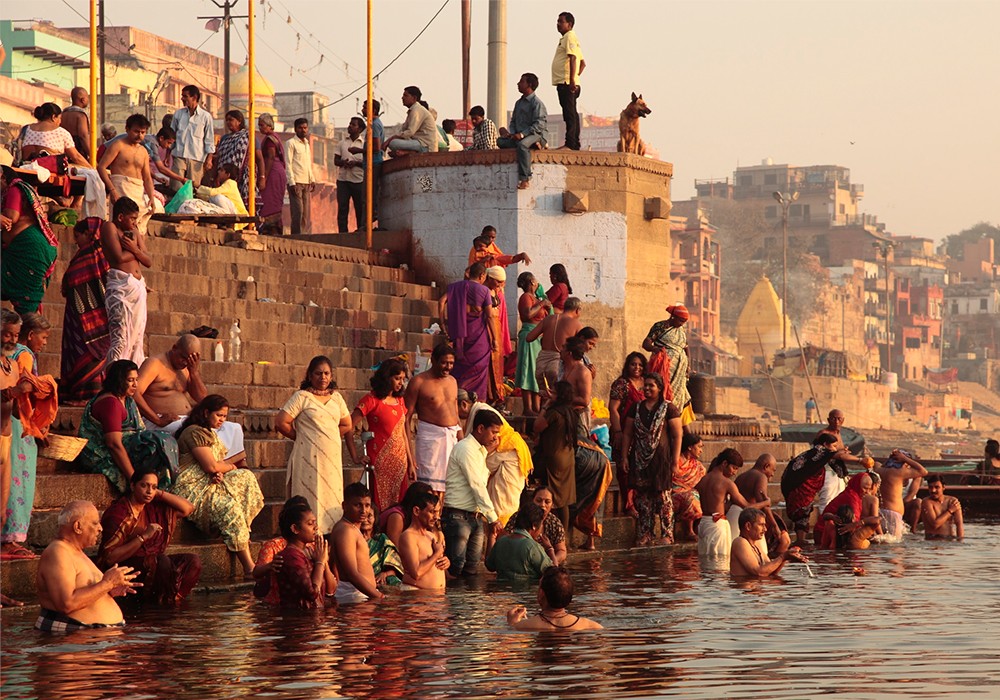 Am Ganges in Varanasi
