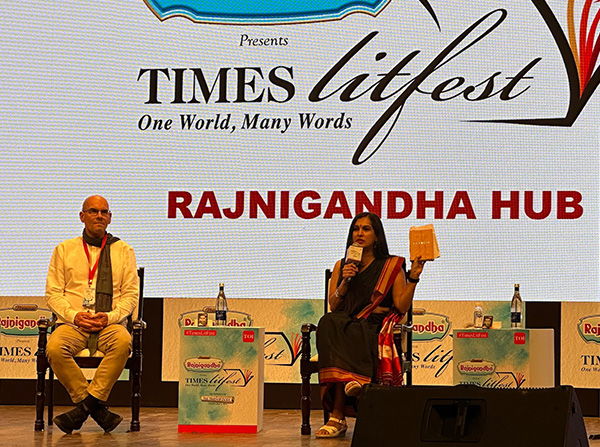 Als Stargast auf dem Times of India LitFest 2023
